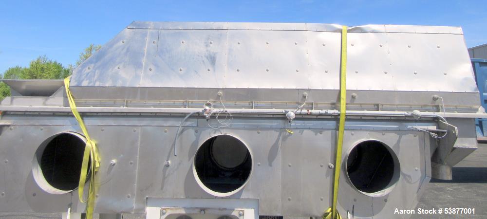 Used Carman FBP-422 Vibrating Fluid Bed Dryer & Cooler – 5,000 Lbs/Hr Capacity