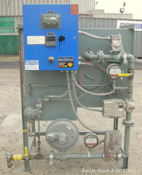 Used Carman Industries Fluid Bed Dryer/Cooler, Model FBP-562.  Approximate 230" long x 45 1/2" wide stainless steel perforated bed.  Includes a top cover, gas burner section and control panel.  Also ...