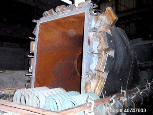 Used Carman Industries Vibrating Fluid Bed Dryer, model FBP-562, stainless steel contact surfaces, 45.5" wide x 230" long with 204" long perforated bed, (2) zone with 14' long heated zone with Stelte...
