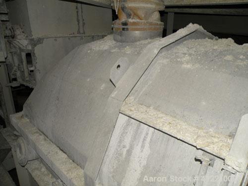 Used Carrier Vibrating Equipment Fluid-Flow Vibrating Fluid Bed Dryer/Cooler, model 7260S, 304 stainless steel. Approximately 72" wide x 306" long perforated bed, 3/16" stroke. Top cover with access ...