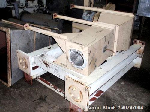 Used Carrier Fluid Bed Dryer/Cooler, model OAD/C-3-246D, stainless steel contact surfaces, 22" wide x 268" long with 246" long perforated bed, 220" long expanded davit cover, 184" long heating zone, ...
