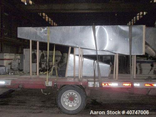 Used Carrier Fluid Bed Dryer/Cooler, model OAD/C-3-246D, stainless steel contact surfaces, 22'' wide x 268" long with 246" long perforated bed, 220" long expanded davit cover, 184" long heating zone,...