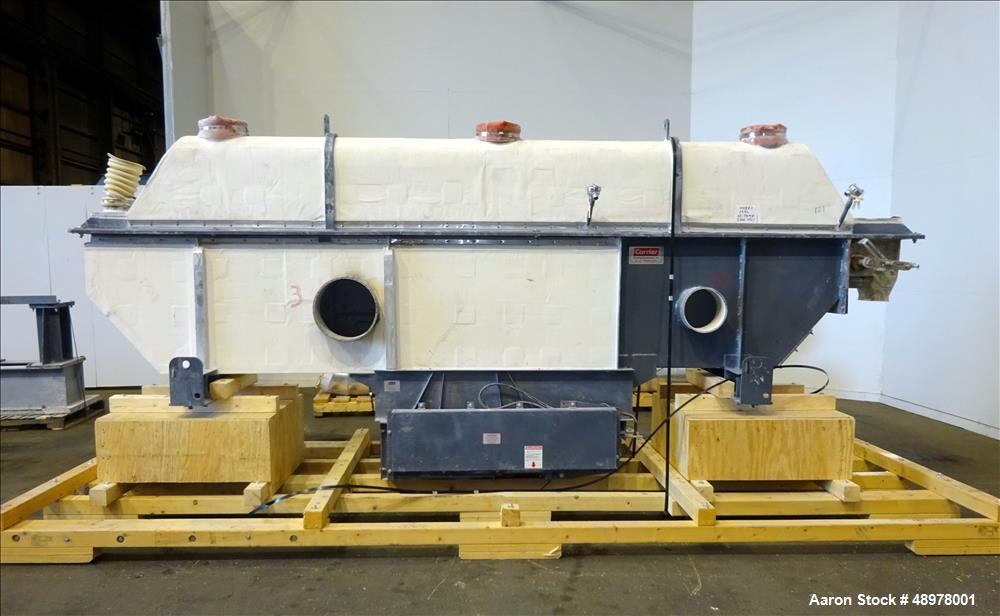 Used Carrier Vibrating Equipment Inc. Vibratory Fluid Flow Continuous Fluid Bed