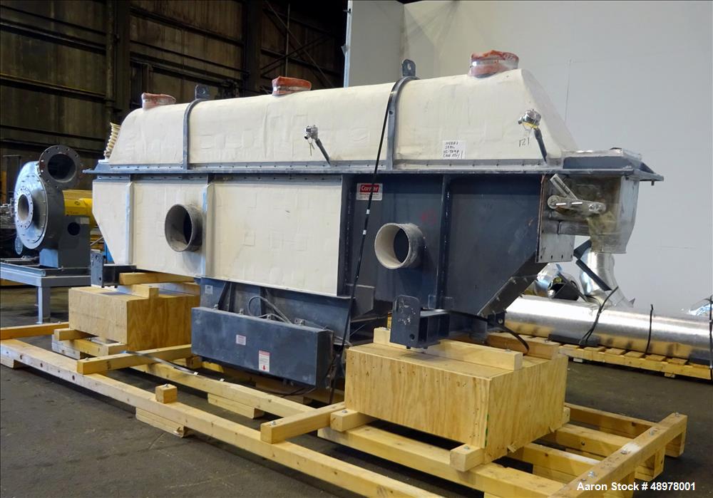 Used Carrier Vibrating Equipment Inc. Vibratory Fluid Flow Continuous Fluid Bed