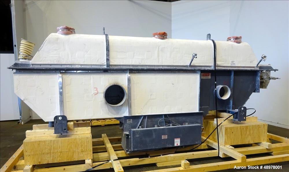 Used Carrier Vibrating Equipment Inc. Vibratory Fluid Flow Continuous Fluid Bed