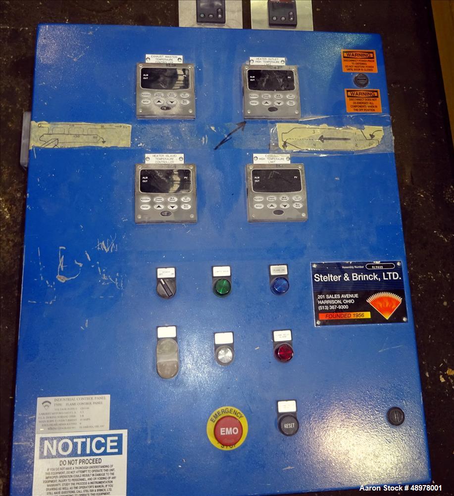 Used Carrier Vibrating Equipment Inc. Vibratory Fluid Flow Continuous Fluid Bed