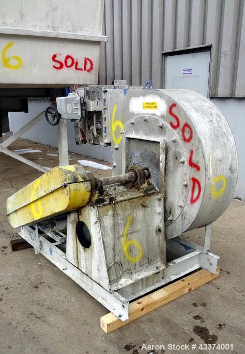 Used Carrier Vibrating Equipment Fluid-Flow Vibrating Fluid Bed Dryer / Cooler, Model QAD/C-7260. 304 Stainless Steel. Overall size 84" wide x 30'6" long x 144" tall. 25hp motor, 40hp blower, with he...
