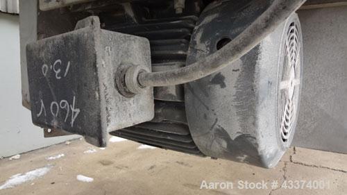 Used Carrier Vibrating Equipment Fluid-Flow Vibrating Fluid Bed Dryer / Cooler, Model QAD/C-7260. 304 Stainless Steel. Overall size 84" wide x 30'6" long x 144" tall. 25hp motor, 40hp blower, with he...