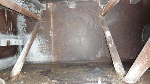 Used Carrier Vibrating Equipment Fluid-Flow Vibrating Fluid Bed Dryer / Cooler, Model QAD/C-7260. 304 Stainless Steel. Overall size 84" wide x 30'6" long x 144" tall. 25hp motor, 40hp blower, with he...