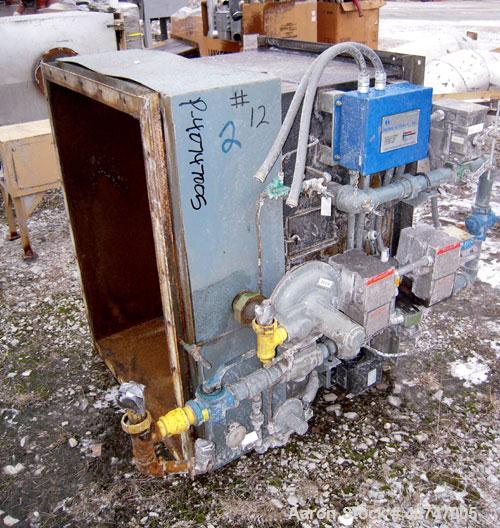 Used Carrier Vibrating Equipment Vibratory Continuous Fluid Bed Dryer/Cooler, model QAD/C3-2460S, 304 stainless steel. Approximate 23" wide x 222" long bottom screen.  Stroke 3/16". Top end inlet, en...