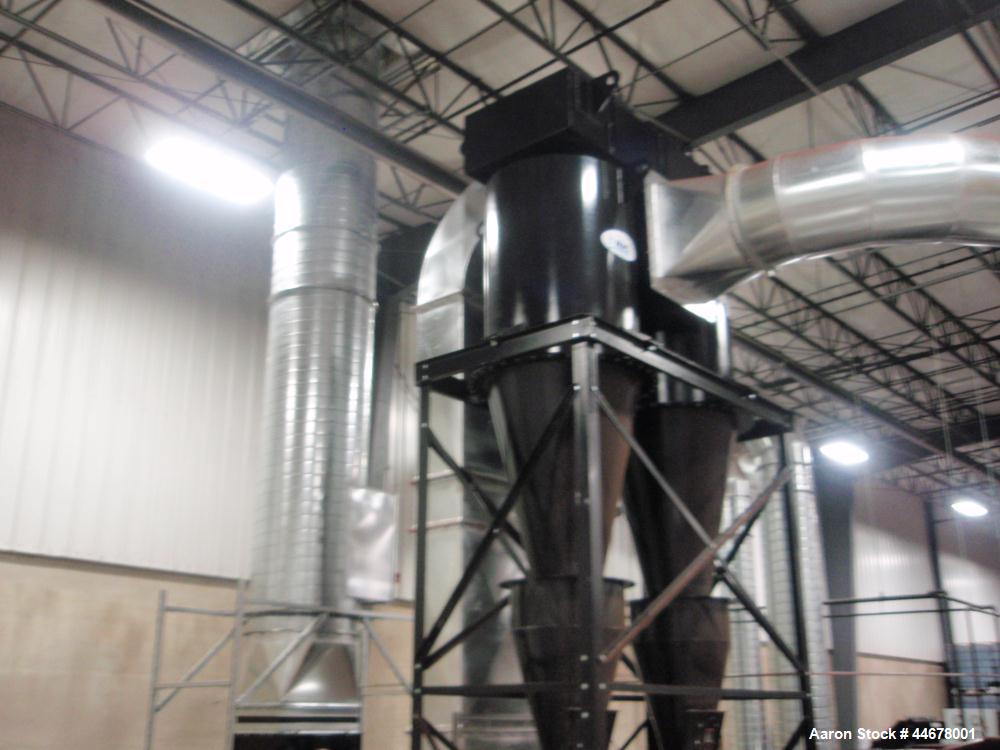 Used Carrier Vibrating Fluid Bed Dryer.  Approximately 3'6" wide x 20' long.  304 Stainless steel bed.  7.5 Hp vibratory motor.  3 Zone design.  Dual zone heating and single end zone cooling.  Zone 1...