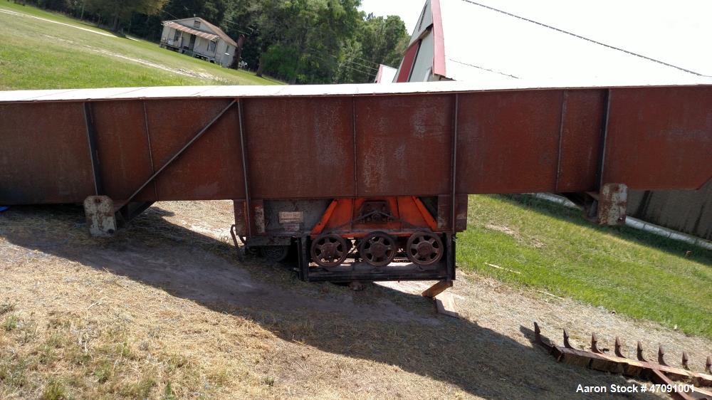 Used Carrier Fluid Bed Dryer. 39" wide x 20' long. Stainless steel top and deck. New mild steel plenum, does not include heater. Last used to dry acetylene pellets. Mfg. 1994.
