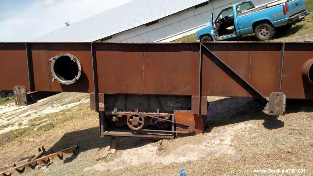 Used Carrier Fluid Bed Dryer. 39" wide x 20' long. Stainless steel top and deck. New mild steel plenum, does not include heater. Last used to dry acetylene pellets. Mfg. 1994.