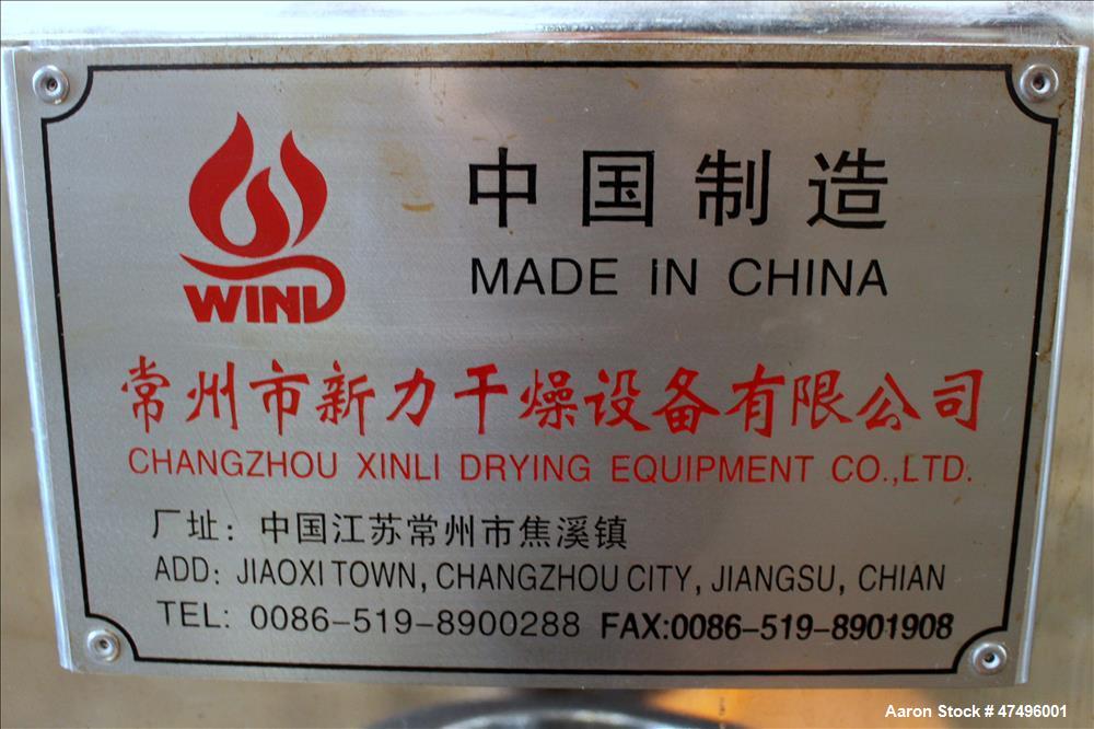 Used Changzhou Xinli ZLG Rectilinear Vibratory Fluid Bed Dryer, Model ZLG-6 x 0