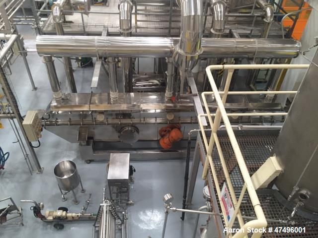 Used Changzhou Xinli ZLG Rectilinear Vibratory Fluid Bed Dryer, Model ZLG-6 x 0
