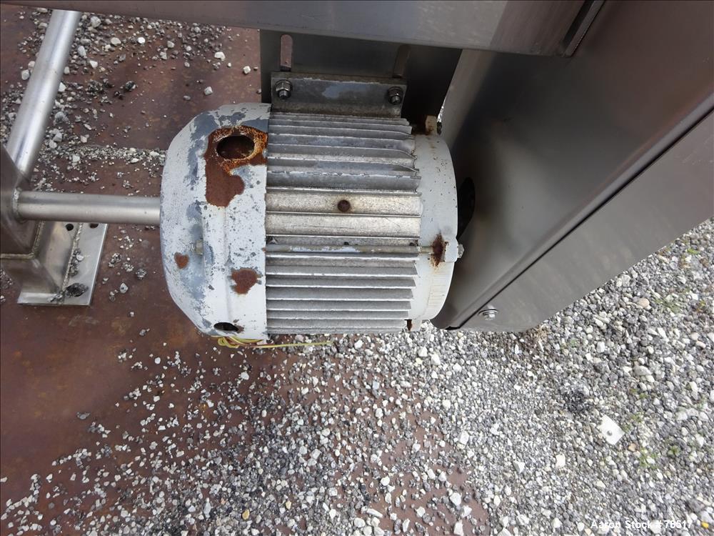 Used Frank Hamachek Machine Company Vibratory Fluid Bed Dryer, Stainless Steel. 16" wide x 259" long 3 zone bed, (6) 8" top inlets, (1) 8" side bottom outlet, 40" discharge height, 3 hinged covers. D...