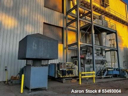 Pre-Owned Barr Rosin Fluid Bed Dryer – Natural Gas Heater, 744 lb/hr Evaporation