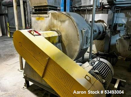 Pre-Owned Barr Rosin Fluid Bed Dryer – Natural Gas Heater, 744 lb/hr Evaporation