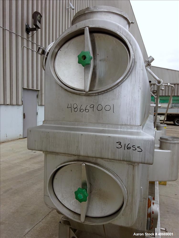 Used GEA Niro Atomizer Continuous Fluid Bed Dryer, Type FVS, Size 1.6, 316 Stai