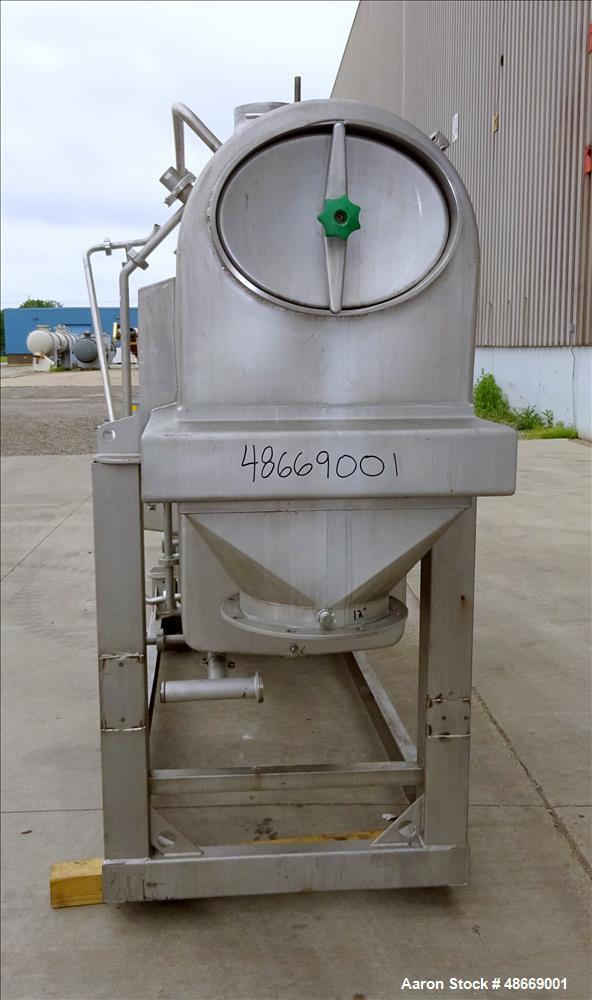 Used GEA Niro Atomizer Continuous Fluid Bed Dryer, Type FVS, Size 1.6, 316 Stai