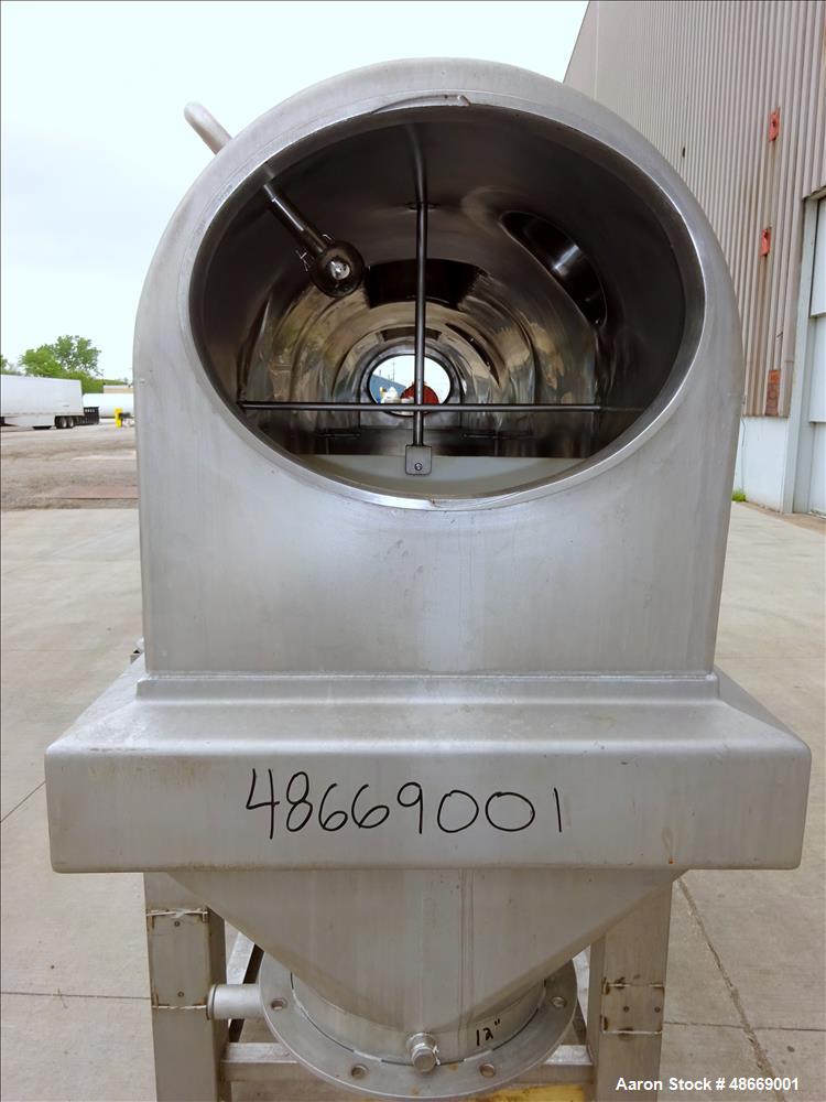 Used GEA Niro Atomizer Continuous Fluid Bed Dryer, Type FVS, Size 1.6, 316 Stai