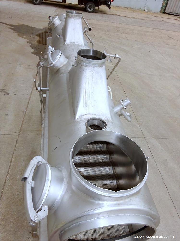 Used GEA Niro Atomizer Continuous Fluid Bed Dryer, Type FVS, Size 1.6, 316 Stai