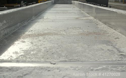 Used General Kinematics Para-Mount Vibratory Continuous Fluid Bed Dryer, Model FBD-F.30X17.625, 316 Stainless Steel. Approximate 30" wide x 211" long bottom perforated screen with approximate 1/16’’ ...