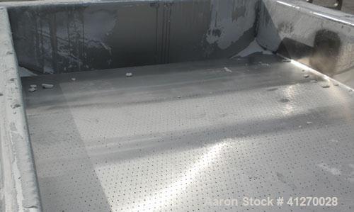 Used General Kinematics Para-Mount Vibratory Continuous Fluid Bed Dryer, Model FBD-F.30X17.625, 316 Stainless Steel. Approximate 30" wide x 211" long bottom perforated screen with approximate 1/16’’ ...