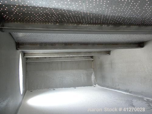 Used General Kinematics Para-Mount Vibratory Continuous Fluid Bed Dryer, Model FBD-F.30X17.625, 316 Stainless Steel. Approximate 30" wide x 211" long bottom perforated screen with approximate 1/16’’ ...