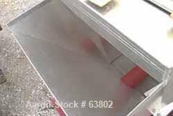 USED: Harpring fluid bed dryer, type 8-674. Non-vibrating bed. Size 18" wide x 60" long with 31" high walls. Steam heated through a USA Coil & Air model 12x18, 1"/ 3/4" in/out. Approximate 5 to 7-1/2...