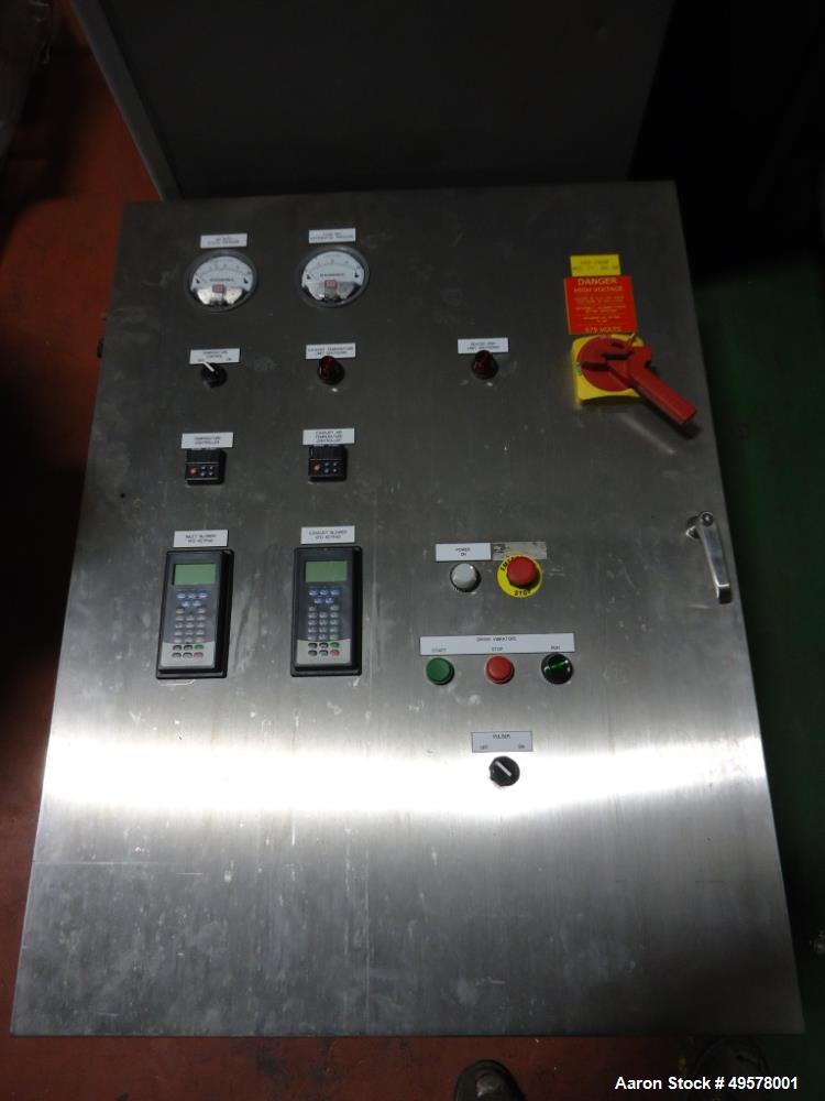 Used Kason Model K30/40-1FBD-SS Circular Fluid Bed Drying System.