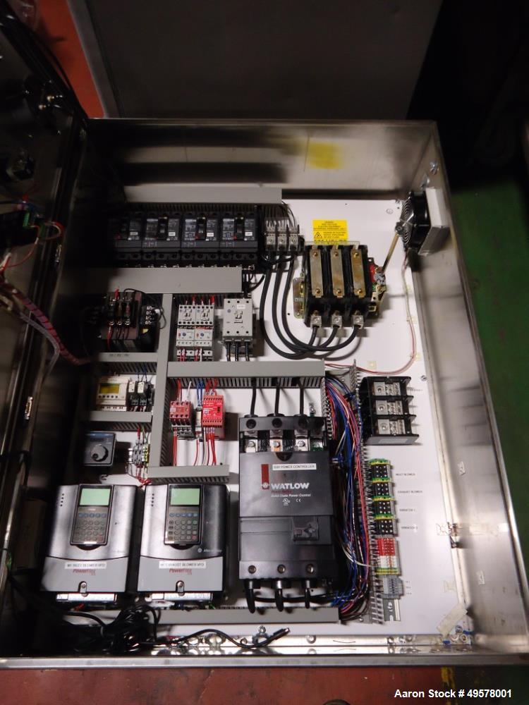 Used Kason Model K30/40-1FBD-SS Circular Fluid Bed Drying System.