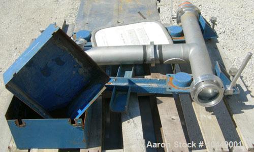 Used Kinergy continuous fluid bed dryer, model KDFBC-12-SD. 304 stainless steel. 12" wide x 171" long perforated pan, bolt on top cover with (3) 6" sight glass, 3/4 hp, 3/60/480 volt, 570 rpm motor. ...