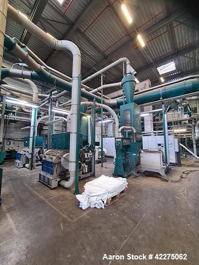 Used Pallmann IPA400/40 Agglomerator – 250 kW | LDPE HDPE PP | With Zerma 700/1000 Granulator & Cyclone Separator