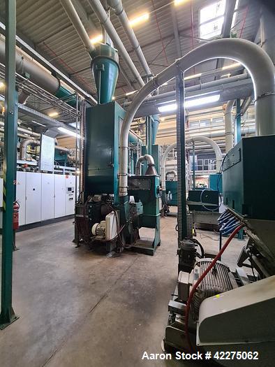 Used- Pallmann Agglomerator, Model IPA400/40. For LDPE HDPE LLDPE PP, etc. 250 kw (335hp) drive on agglomerator 18,5 kw (24....