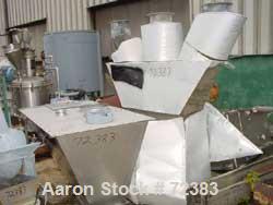 USED: Schugi continuous insulated fluid bed dryer. 16" wide x 10' long. Stainless steel-galvanized aluminum exterior. Includes top plenum, steam chest, some interconnecting pipe, 1 vibratory pan disc...