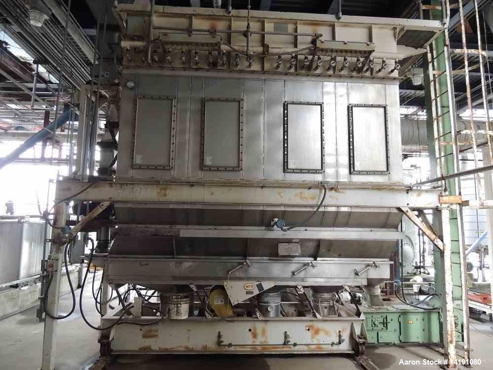 Used 36" x 12' Witte T316L SS Fluid Bed Dryer