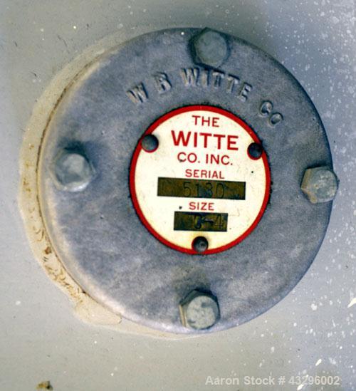 Used Witte Vibrating Fluid Bed Dryer/Cooler, 301 Stainless Steel. Approximate 11-1/2’’ wide x 72" long wide wedge wire screen section. (1) Clamp on top cover, (1) Witte size C-4 vibratory motor. Driv...
