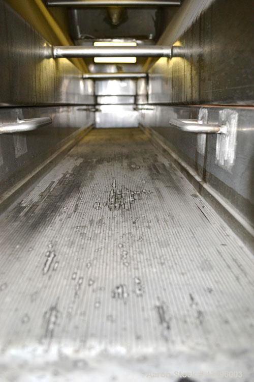 Used Witte Vibrating Fluid Bed Dryer/Cooler, 301 Stainless Steel. Approximate 11-1/2 wide x 72" long wide wedge wire screen section. (1) Clamp on top cover, (1) Witte size C-4 vibratory motor. Driven...