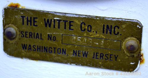 Used Witte Vibrating Fluid Bed Dryer/Cooler, 301 Stainless Steel. Approximate 11-1/2 wide x 72" long wide wedge wire screen section. (1) Clamp on top cover, (1) Witte size C-4 vibratory motor. Driven...