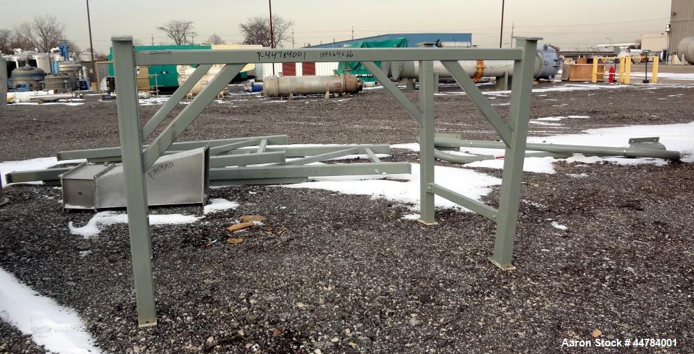 Used Witte Vibrating Fluid Bed Dryer System, 304 Stainless Steel.  (5) Zone, gas heated, rated 8,000,000 btu/hr. Approximately 48” wide x 30’ long wide wedge wire screen.  Driven by a 7.5 hp, 3/60/23...