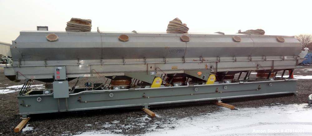 Used Witte Vibrating Fluid Bed Dryer System, 304 Stainless Steel