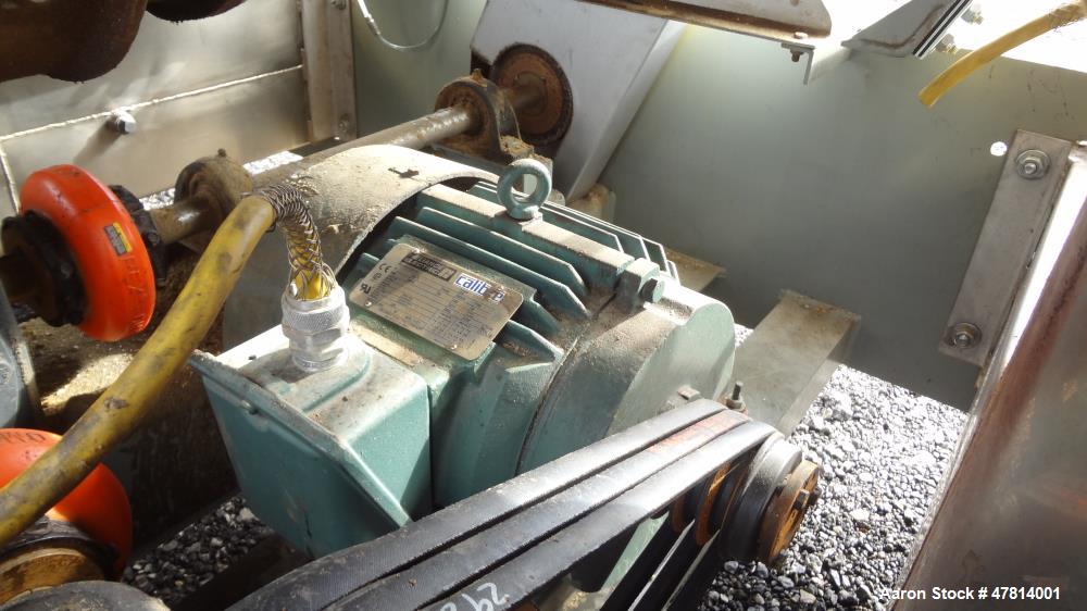 Used Witte Vibrating Fluid Bed Dryer System, 304 Stainless Steel