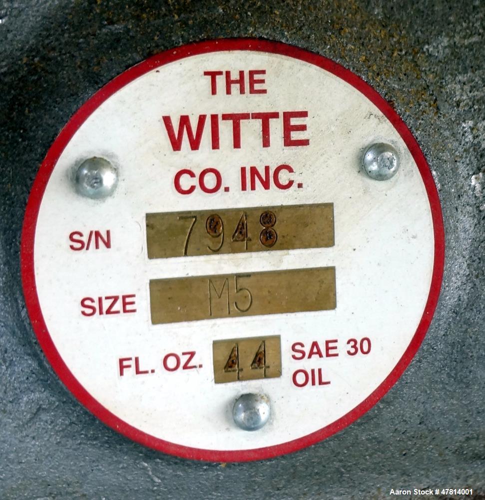 Used Witte Vibrating Fluid Bed Dryer System, 304 Stainless Steel