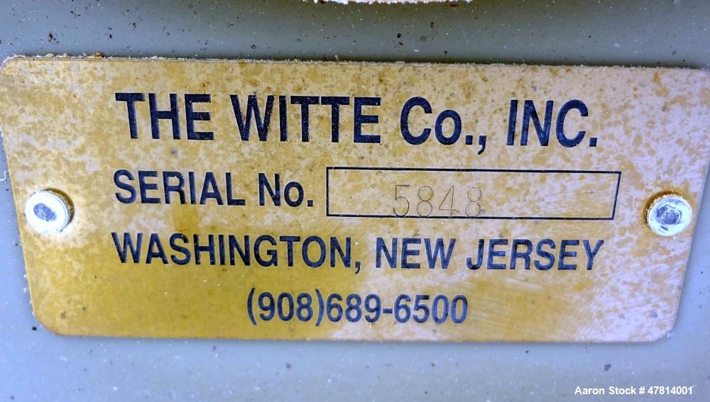 Used Witte Vibrating Fluid Bed Dryer System, 304 Stainless Steel