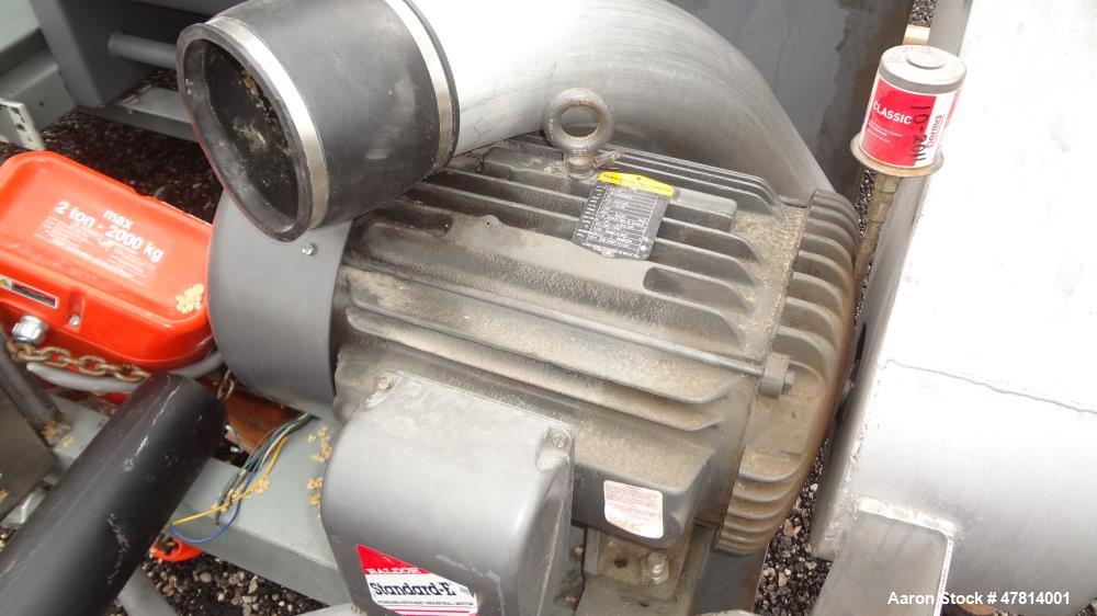 Used Witte Vibrating Fluid Bed Dryer System, 304 Stainless Steel