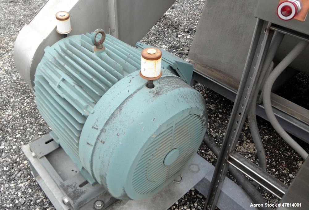 Used Witte Vibrating Fluid Bed Dryer System, 304 Stainless Steel