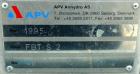 Used Stainless Steel APV Continuous Fluid Bed Dryer, Model FBTS2