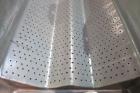 Used Carrier Vibrating Equipment Dryer/Cooler, Model FCAD-12100S, 304 Stainless Steel. 11’’ wide x 135’’ long trough, approximately 120’’ long section with a perforated “W” shaped deck. Top end feed,...