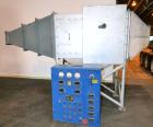 Used Carrier Vibrating Equipment Dryer/Cooler, Model FCAD-12100S, 304 Stainless Steel. 11’’ wide x 135’’ long trough, approximately 120’’ long section with a perforated “W” shaped deck. Top end feed,...